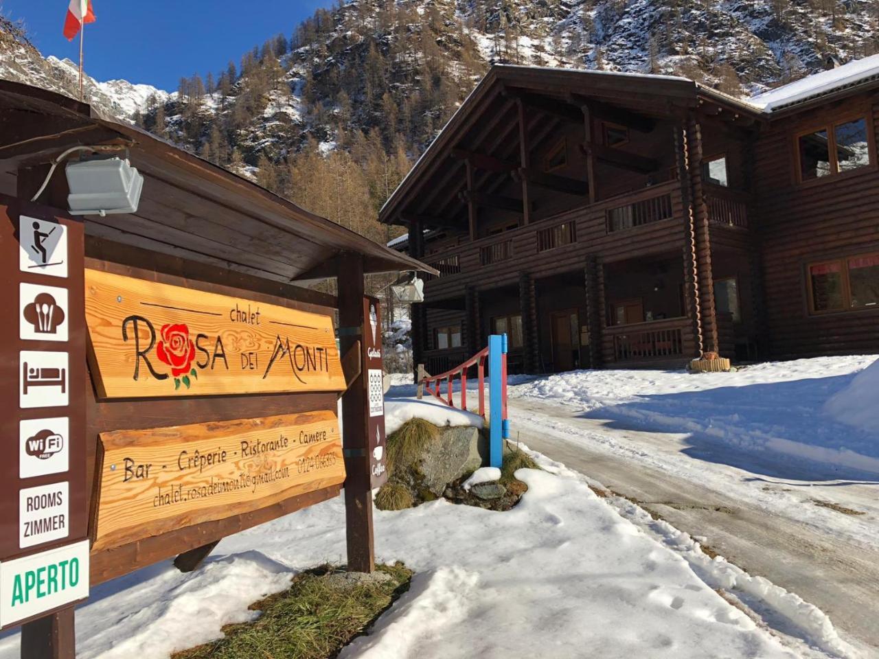 ホテル Chalet Rosa Dei Monti Valprato Soana エクステリア 写真